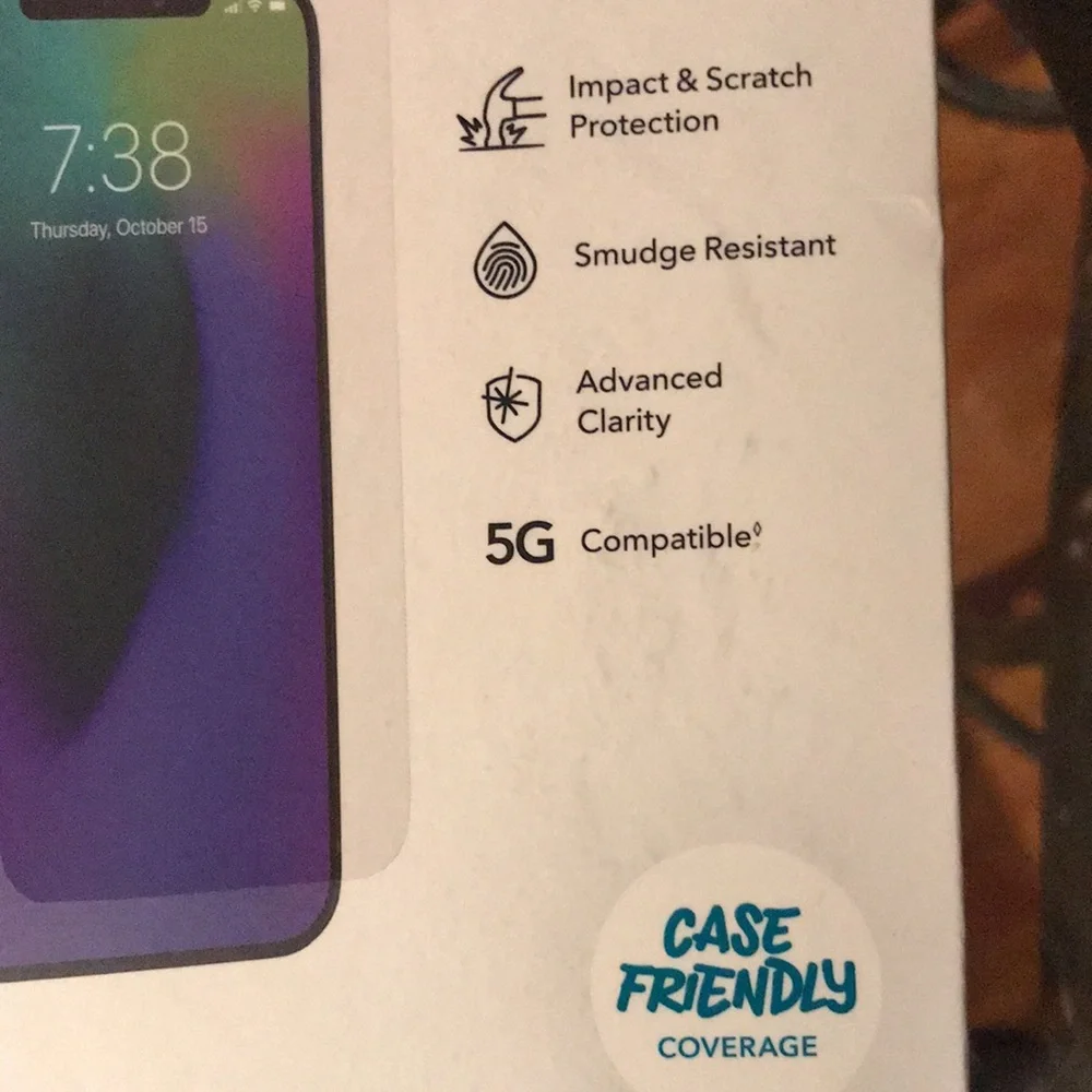 Glass Shield for iPhone 12/12 Pro/12ProTempered Glass Screen Protector - NWT